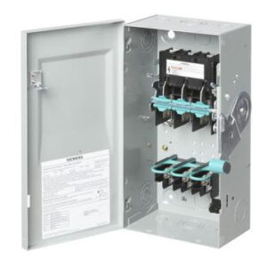 SIEMENS 100A 240V 3-Pole Type 1 Fusible Industrial Duty Safety Switch