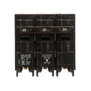 SIEMENS CANADA Q330 30Amp 3-Pole 240V 10kA Type QP Plug-In Circuit Breaker