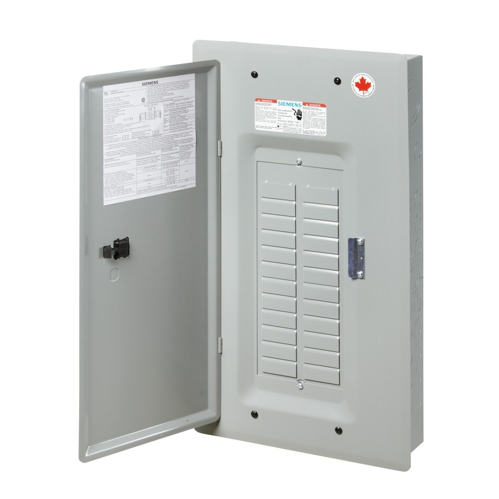 SIEMENS CANADA EQL12125D 125Amp 240V 12/24 CCT Type 1 EQL Main Lug Loadcentre with Door, Grey