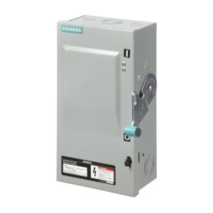 SIEMENS CANADA ID363NF 100Amp 600VAC 250VDC 3-Pole Non-Fusible Industrial Duty Switch EEMAC 1 Enclosure