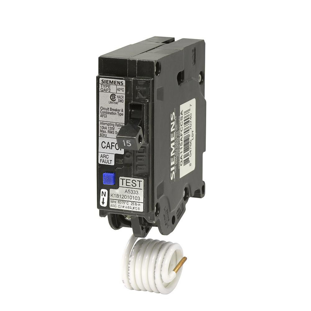SIEMENS CANADA QA115AFCCSA 15Amp 1-Pole 10kA Type QAF2 AFCI Circuit Breaker , CSA