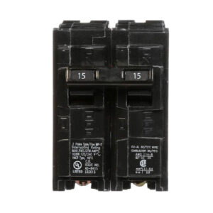SIEMENS CANADA Q215 15Amp 2-Pole 120V/240V 10kA Type Qp Plug-In Circuit Breaker