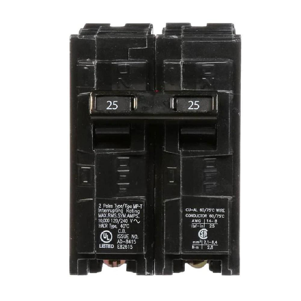 SIEMENS CANADA Q225 25Amp 2-Pole 120V/240V 10kA Type QP Plug-In Circuit Breaker