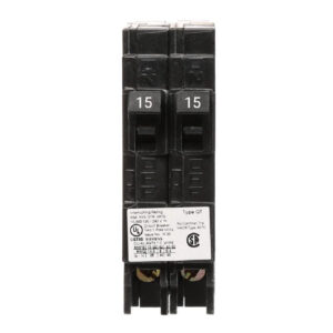 SIEMENS CANADA Q1515NC 15/15Amp 1-Pole 120V Type QT Push-On Tandem Breaker