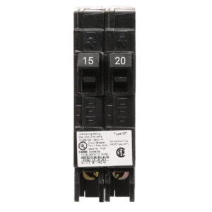 SIEMENS CANADA Q1520NC 15/20Amp 2-Pole 120V Type QT Duplex Plug-In Circuit Breaker