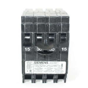 SIEMENS CANADA Q21530CTNC 15/30/15Amp 2-Pole 240V Type QT Push On Quad Breaker