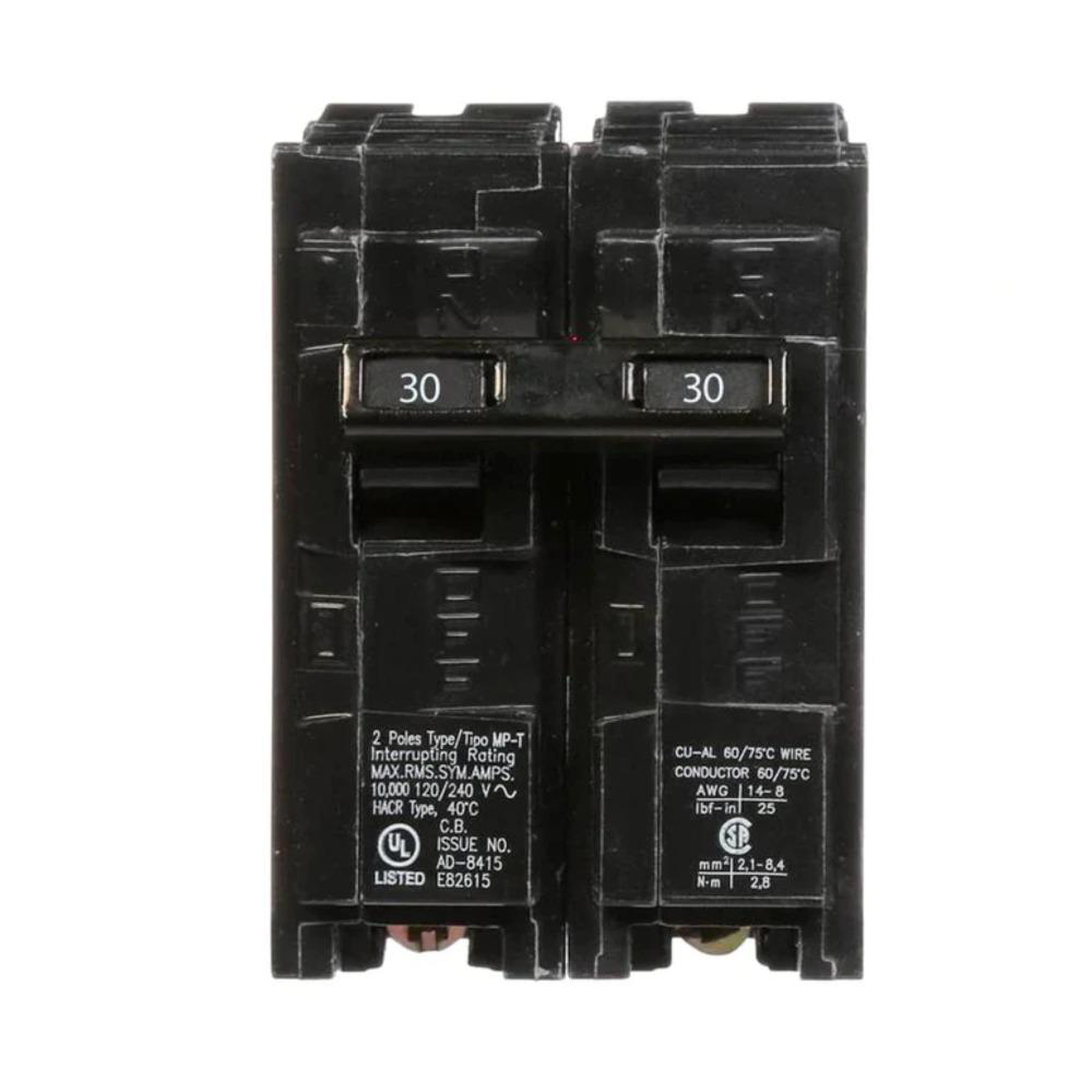 SIEMENS CANADA Q230 30Amp 2-Pole 120V/240V 10kA Type QP Plug-In Circuit Breaker