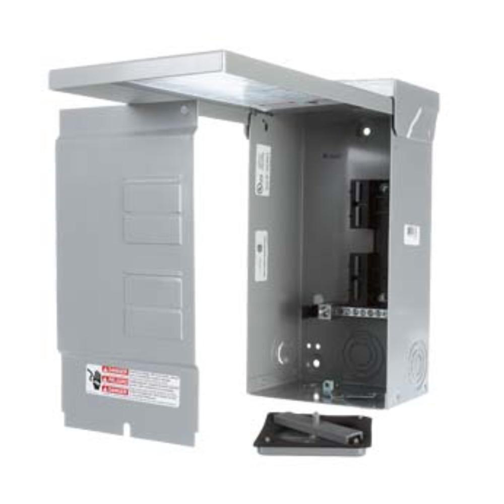 SIEMENS CANADA W0408ML1125 125A 240V 1-Phase 3-Wire 4/8 Circuit EQ Series Load Center EEMAC 3R Weatherproof Enclosure