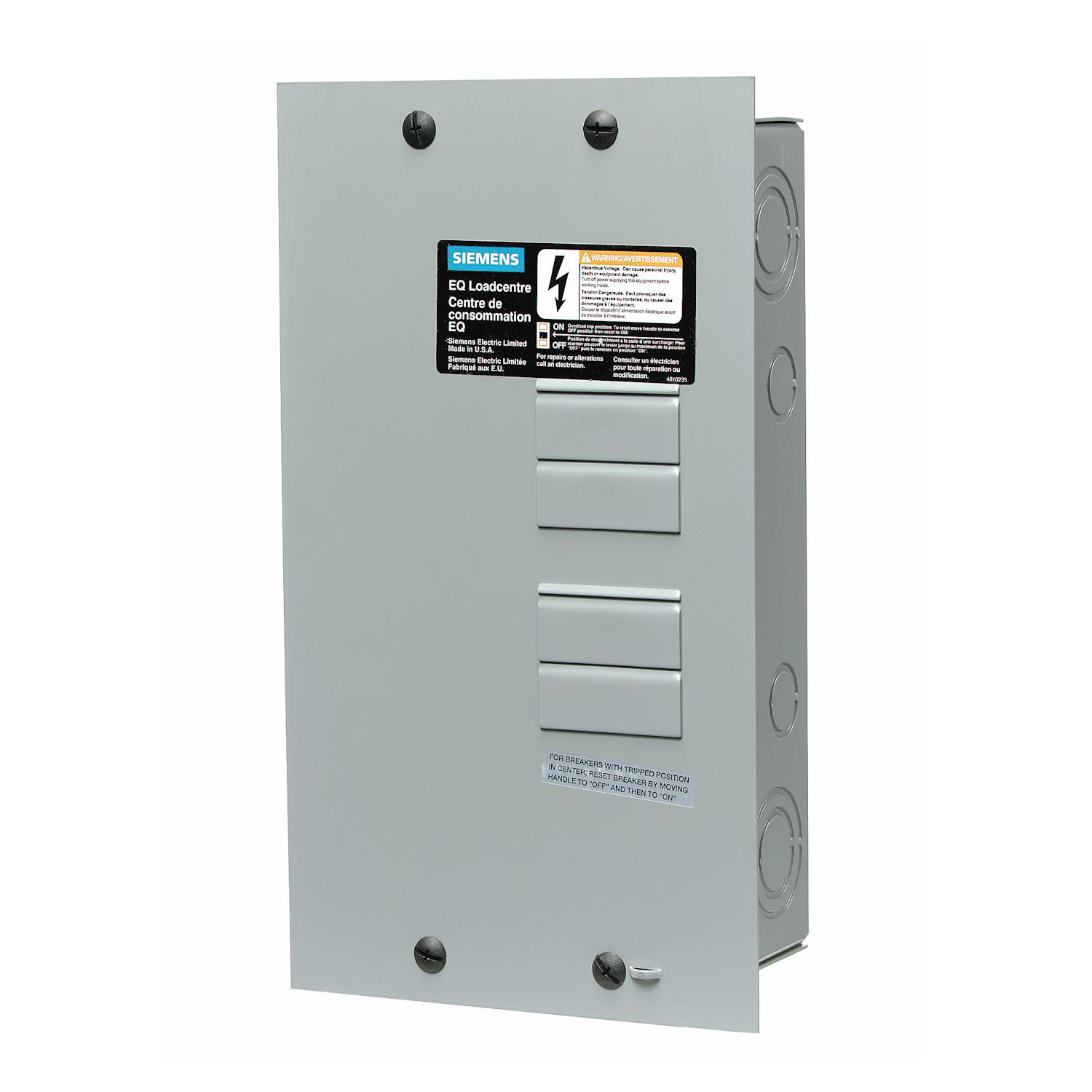 SIEMENS CANADA EQL4100 100Amp 240V 4/8 CCT Type 1 EQL Main Lug Loadcentre, Grey