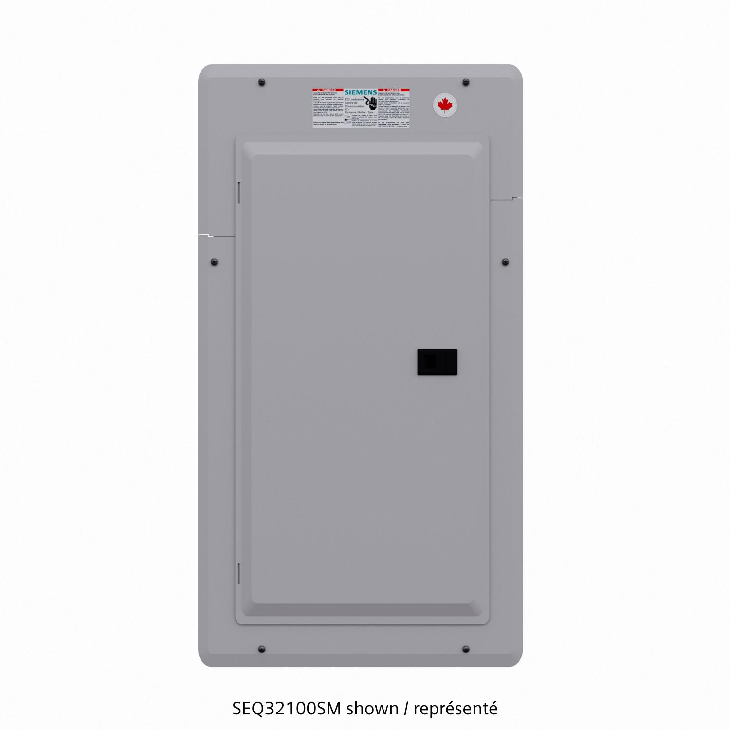 SIEMENS CANADA SEQ40125DW 125Amp 240VAC 40/80 CCT Type 1 SEQ Main Breaker Service Entrance Loadcentre with Door, White