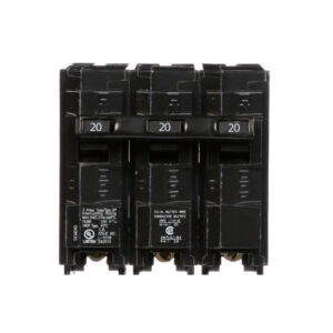 SIEMENS CANADA Q320 20Amp 3-Pole 240V 10kA Type QP Plug-In Circuit Breaker