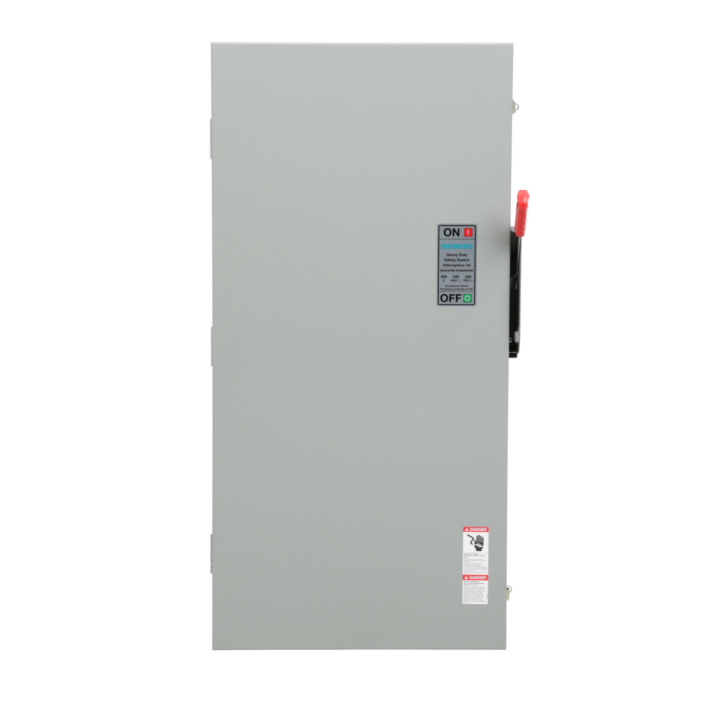 SIEMENS CANADA 400A 240V 2-Pole 2-Fuse Type 1 Heavy Duty Safety Switch