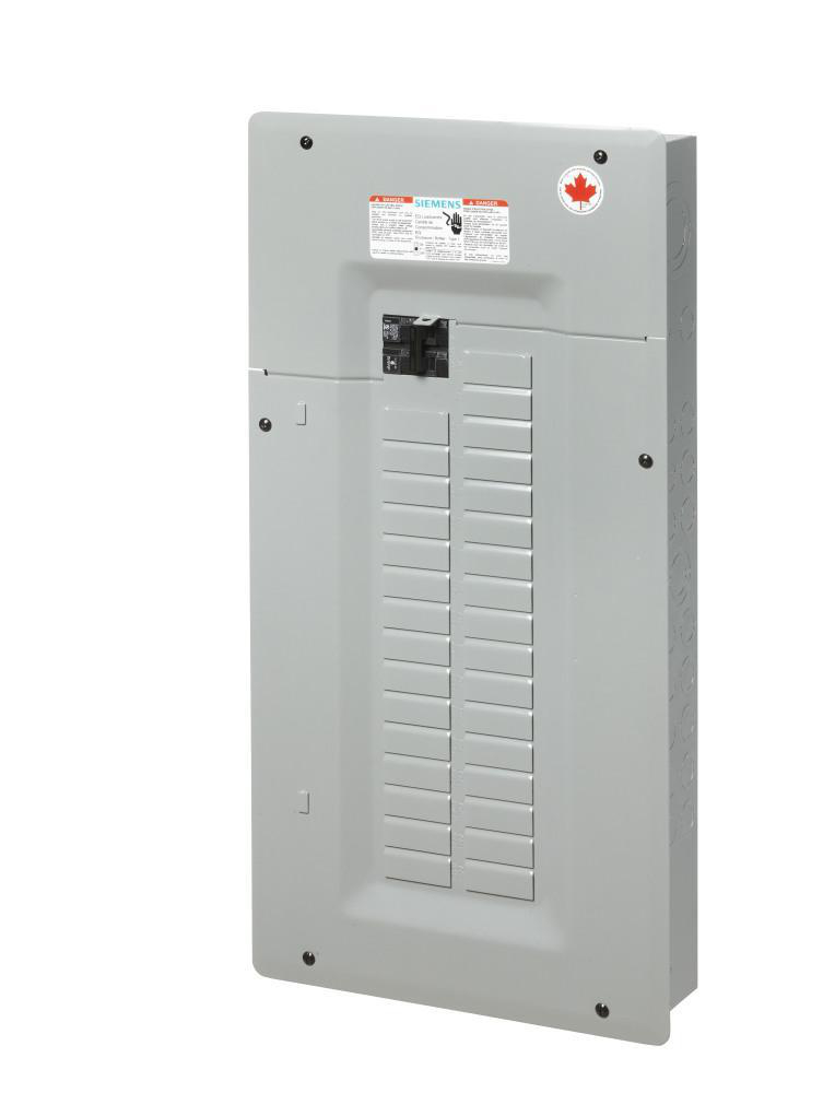 SIEMENS CANADA SEQ32125SM 125Amp 240VAC 32/64 CCT Type 1 SEQ Side Mounted Service Entrance Loadcentre, Grey