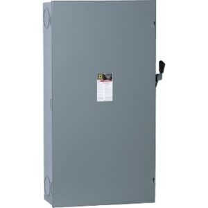 CD225N - Safety switch, general duty, fusible, 400A, 120/240VAC, 2 poles, solid neutral, NEMA 1