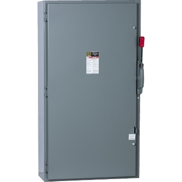 CH325N - Safety switch, heavy duty, fusible, 400A, 240VAC, 250VDC, 3 poles, 125HP, NEMA 1, neutral