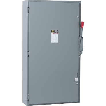 CH365 - Safety switch, heavy duty, fusible, 400A, 600VAC/VDC, 3 poles, 350HP, NEMA 1