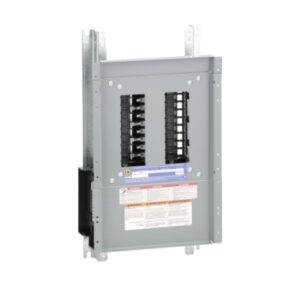 NQ18L1 - Panelboard interior, NQ, main lugs, 100A, Al bus, 18 pole spaces, 1 phase, 3 wire, 240VAC, 48VDC