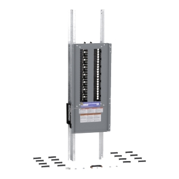 NQ442L6C - Panelboard interior, NQ, main lugs, 600A, Cu bus, 42 pole spaces, 3 phase, 4 wire, 240VAC, 48VDC