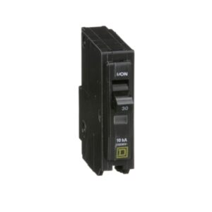 QO130 - Mini circuit breaker, QO, 30A, 1 pole, 120/240VAC, 10kA, plug in
