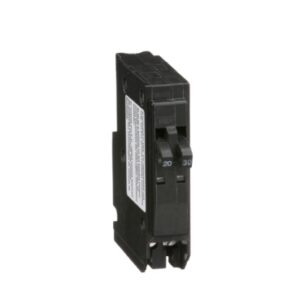 QO2030 - Tandem mini circuit breaker, QO, 1 x 1 pole at 20A, 1 x 1 pole at 30A, 120/240VAC, 10kA, plug in