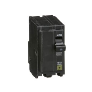 QO225 - Mini circuit breaker, QO, 25A, 2 pole, 120/240VAC, 10kA, plug in