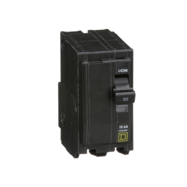 QO230 - Mini circuit breaker, QO, 30A, 2 pole, 120/240VAC, 10kA, plug in