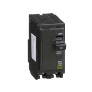 QO270 - Mini circuit breaker, QO, 70A, 2 pole, 120/240VAC, 10kA, plug in