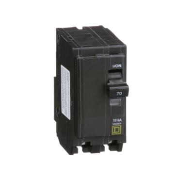 QO270 - Mini circuit breaker, QO, 70A, 2 pole, 120/240VAC, 10kA, plug in