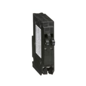 QO3030 - Tandem mini circuit breaker, QO, 2 x 1 pole at 30A, 120/240VAC, 10kA, plug in