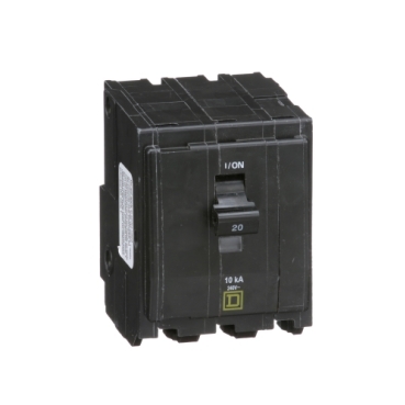 QO320 - Mini circuit breaker, QO, 20A, 3 pole, 120/240VAC, 10kA, plug in