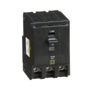 QO390 - Mini circuit breaker, QO, 90A, 3 pole, 120/240VAC, 10kA, plug in