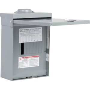 QO8L100RB - Load center, QO, 1 phase, 8 spaces, 8 circuits, 100A convertible main lugs, NEMA3R