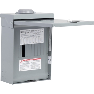 QO8L100RB - Load center, QO, 1 phase, 8 spaces, 8 circuits, 100A convertible main lugs, NEMA3R
