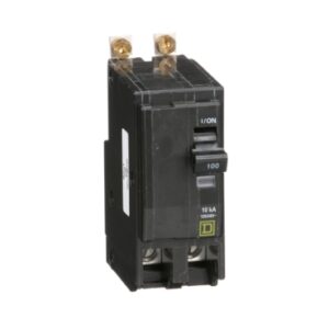 QOB2100 - Mini circuit breaker, QO, 100A, 2 pole, 120/240VAC, 10kA, bolt on