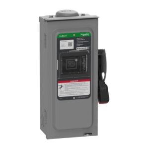 VH361RBGL - Safety switch, VisiPacT, heavy duty, fused, viewing window, NEMA 3R, 600V, 30A, 3 pole, ground lugs