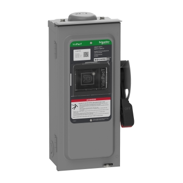 VH361RB - Safety switch, VisiPacT, heavy duty, fused, viewing window, NEMA 3R, 600V, 30A, 3 pole