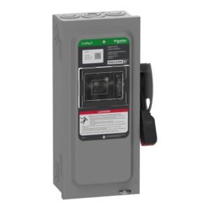 VH361 - Safety switch, VisiPacT, heavy duty, fused, viewing window, NEMA 1, 600V, 30A, 3 pole