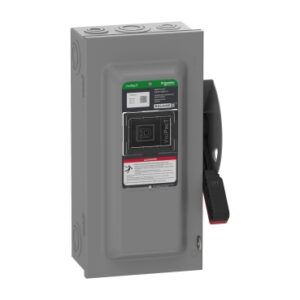 VH362GL - Safety switch, VisiPacT, heavy duty, fused, viewing window, NEMA 1, 600V, 60A, 3 pole, ground lugs