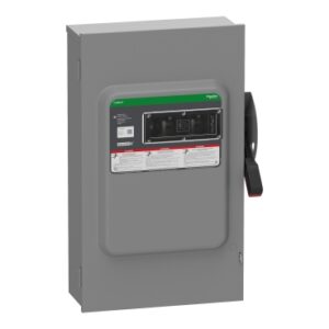 VH364RGL - Safety switch, VisiPacT, heavy duty, fused, viewing window, NEMA 3R, 600V, 200A, 3 pole, ground lugs