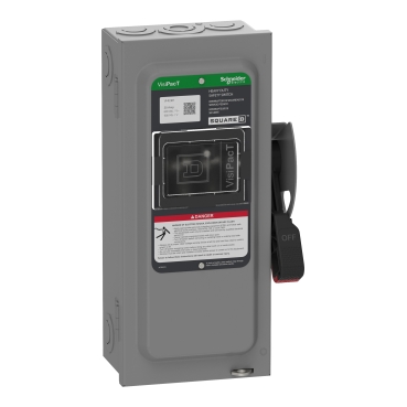 VHU361 - Safety switch, VisiPacT, heavy duty, unfused, viewing window, NEMA 1, 600V, 30A, 3 pole
