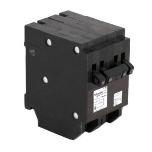 Quad tandem circuit breaker, Homeline Canadian, 2 x 1 pole at 15A, 1 x 2 pole at 50A, 120/240VAC, 10kA AIR, plug in, UL
CHOMT1515250